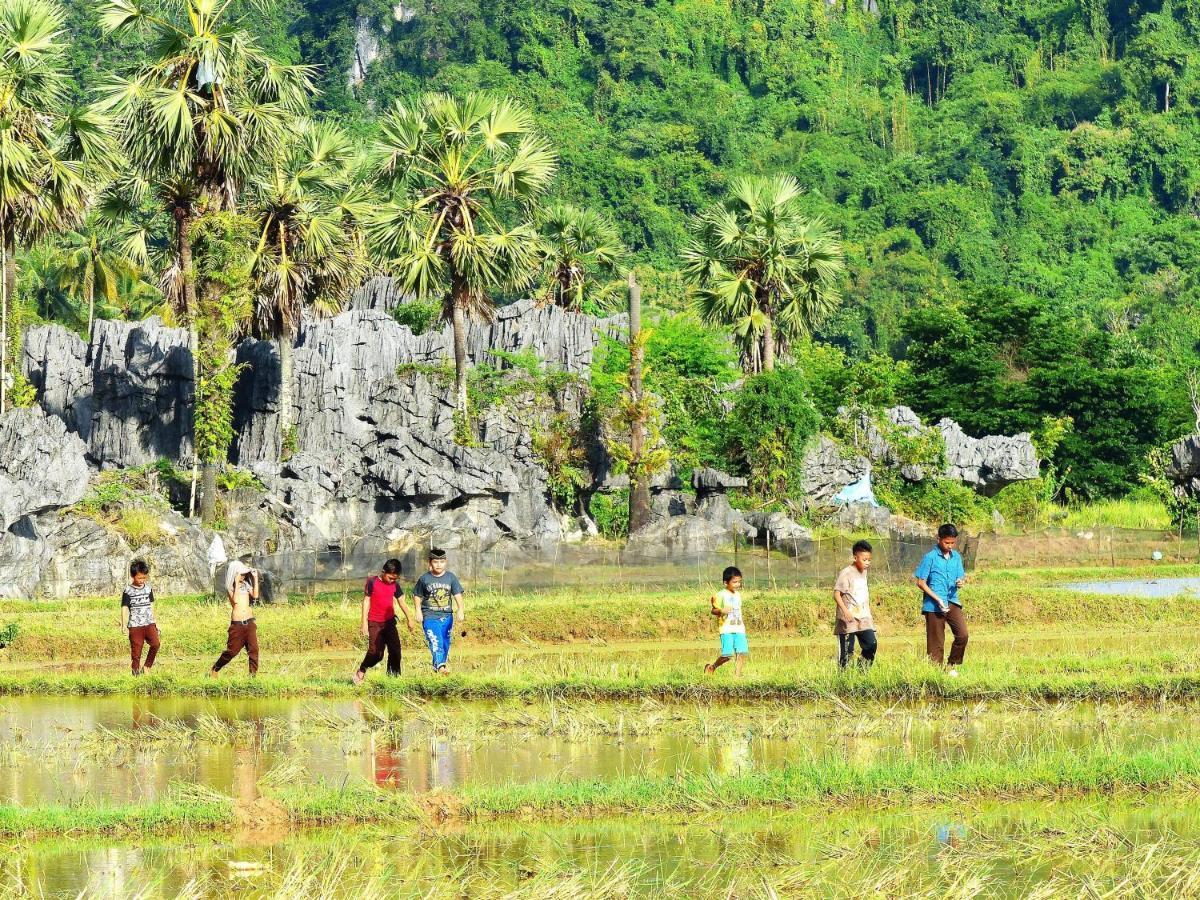 Kampoeng Karst Rammang Rammang Guest House Kasijala Eksteriør bilde